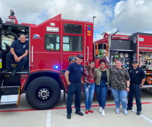 Cypress fire truck tour for children with autism